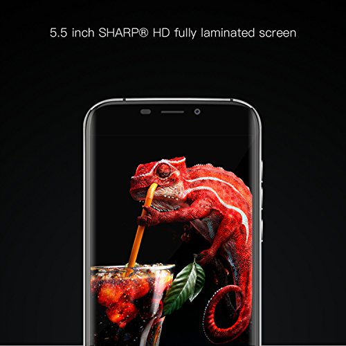 Móviles y Smartphones Libres, DOOGEE X9 Pro Android 6.0 Teléfono Móvil (5.5 Pulgadas HD Pantalla, 2G RAM, 16GB ROM, 8MP Cámara, Huella Dactilar, Batería de 3000mAh) - Negro