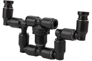 YOUTHINK Reptilien Terrarium Düsen, 2 Köpfe Terrarium Nebel Sprinkler Fogger Sprayer 360 ° Verstellbare Aquarium Bewösserung Kühlsystem für Reptilien Amphibien Waldpflanzen Blumen