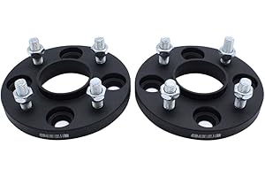 SHLPDFM 2pcs 15mm Spacers 4x108mm Hubcentric Forged Wheels Spacer Kit mit 8x Lug Bolts M12x1.5 Hub 63.3mm Compatible with Ford Fiesta Focus Mondeo Rs St