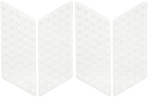 QUATTROERRE Non-Slip Side Tank Protection Motorcycle Race Grip Evo, Transparent, Set of 4