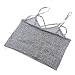 VANKER Cross Caged Strappy Stash Bra Crop Top Tank Bralette Bustier Short Vest Grey