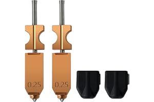 RugooSpink Upgrade 2PCS 0.25MM Hotend Kit para AD5X Impresora 3D Accesorios Alta Velocidad Instalación Rápida Cabezal de Impresión Reemplazo Montaje Extrusora Todo Metal Boquilla Integrada Extraíble