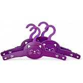 Deconox Cute Purple Cat 4-Piece Plastic Kids and Baby Strap, Baby Strap Set, Kids Strap Set
