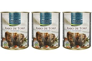LA COCINERA CONSERVAS ALIMENTICIAS SELECCIONADAS Pack de 3 - Rabo de toro estofado