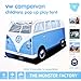 Produktbild Pop Up Wurf Zelt für Kinder im Original VW Bus Bulli Design,blau, natürlich von Volkswagen lizensiert, Farbe blau
