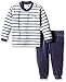 Steiff Baby Boys Schlafanzug Nicky 2tlg. T-Shirt 1/1 Arm + Hose T-Shirt Crew Neck Long Sleeve Pyjama Set, Blue (forever Blue Blue 3610), 12-18 Months (Manufacturer size: 86)