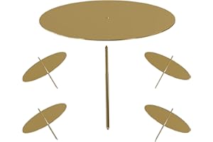 ‎FOX·BUNNY Adventskranz Kerzenhalter, 8cm Bronze Adventskerzenhalter Metall Kerzenleuchter 4 Stück, für Adventskranz Weihnachten Kerzenteller Mit Dorn