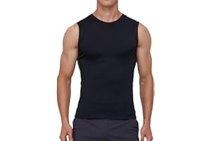 SMATSTYLE Męska Sportowa bez rękawów,koszulka kompresyjna,Sleeveless Quick Dry Oddychający bazowa do biegania Tank Tops,sportowy rękawem koszulka fitness Topy