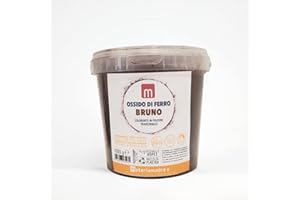 Materiamadre Pigmenti e ossidi per tinture, puri, alta qualità - Barattolo 1 kg (Ossido di ferro bruno)