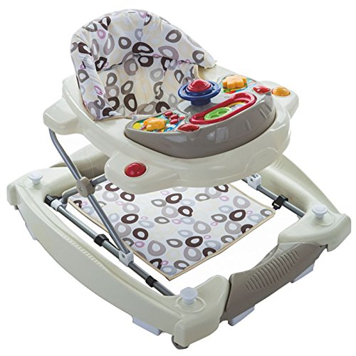 3IN1 Lauflernhilfe / Babyschaukel mit Spielcenter (12 Melodien) und Einlage - 2