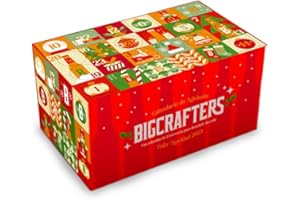 Estrella Galicia - Bigcrafters, Calendario de Adviento Navidad 2023, Incluye 24 Variedades de Cerveza Especialmente Seleccionadas y 1 Copa Atlántica de Regalo, Edición Limitada