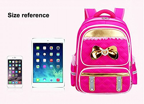 Puretime Girls Cute Pu Leather School Backpack Satchel Travel Bag Princess Style