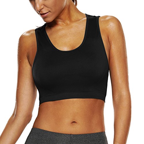 CharmLeaks Damen Sport-BH Mit Mittlerem Halt Herausnehmbare Polster Bügellos Classic - 5