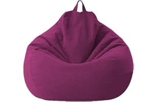 Chickwing, Puff Pera sin Relleno para Adultos y Niños, Chickwin Exterior y Interior Bean Bag Bolsa de Frijol para Silla Tumbona Perezosa Funda para Sillón Cubierta de Sillón (Morado,70x80cm)