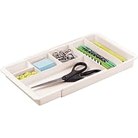 MDESIGN Schreibtisch Organizer – ausziehbare Schubladenbox mit 6 Fächern für Schreibwaren, Bastelzubehör etc. – BPA…
