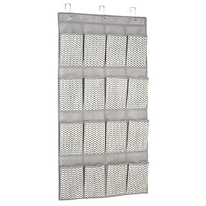 InterDesign Axis Schuhaufbewahrung im Zickzack-Muster für über die Tür