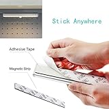 JESWELL Automatische LED Schrankbeleuchtung Nachtlicht mit Bewegungsmelder, Magnetische Batteriebetrieben 10 LEDs-Licht für den Schrank oder die Schublade, Treppen, Schlafzimmer, Küche (Weiß) (4-er Pack) - 3