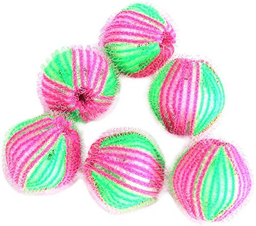 DaoRier Fusselbälle Mini-Waschbälle 3 cm gegen Flusen Fusseln, Haarfänger Waschmaschine, 6 PCS