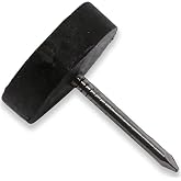 X-Perk Earth Spiked Table Chair Floor Protector Plastic Black Foot 25 Pieces 16mm