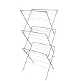 HH Home Hut Indoor Clothes Airer Drying Rack - 3 Tier Folding Laundry Maiden Rack, Dryer Rack, Clothes Horse, Airing Clothes, Foldable, Compact and Sutiable For Outdoor