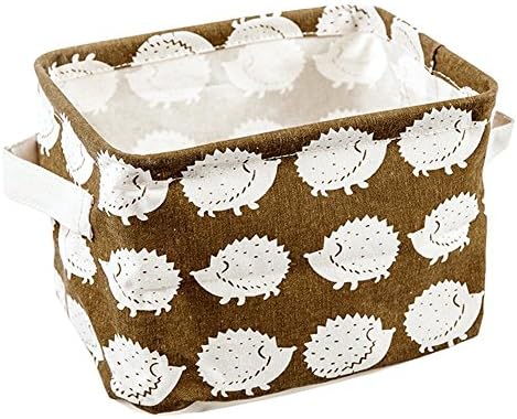 KRIS CARPENTER Hedgehog Pattern Storage Stationery Jewelry Cosmetic Linen Case
