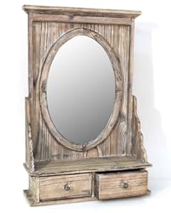 Wandspiegel mit Schubladen Spiegel Ablage Ablagespiegel Schublade