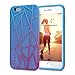 Produktbild STI:L | FREE RUN Ombre Back Cover für iPhone 6 & 6s Highend- Hülle aus Polycarbonat und Silikon, BLAU / VIOLETT neon