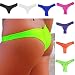 Produktbild Wekold Bikini Bottom Damen Sexy Bikini Bottom in Herzform Bademode Slip Brazilian Bikini Thong String Tanga Badeanzug Beachwear Schwarz G String Mehrfarbig