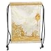 Produktbild Trsdshorts Drawstring Backpacks Bags,Lantern,Old Paper with Ancient Japanese Buildings Depicted on Asian Retro Style Samurai Decorative,Light Yellow Soft Satin,5 Liter Capacity,Adjustable STR