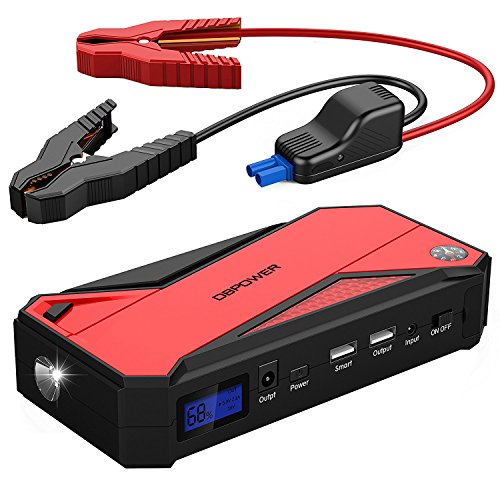 DBPOWER 600A 18000mAh Portable Car Jump Starter, Emergency Battery Booster Pack with Dual USB Chargi