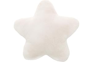 NYGGTYK Poduszka w kształcie gwiazdy, pluszowa poduszka, słodka pluszowa zabawka, miękka poduszka, puszysta poduszka dekoracyjna w gwiazdki, nadaje się do samochodu, salonu, na sofę i do sypialni