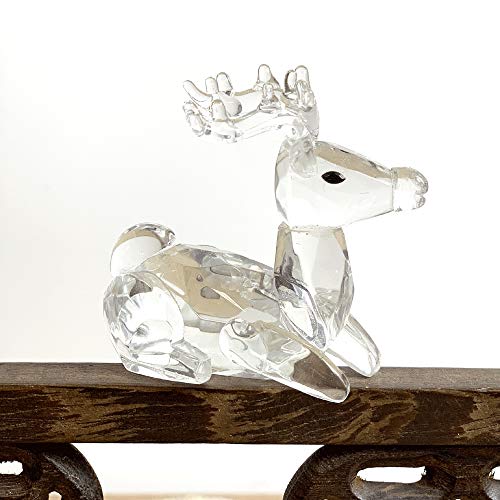 qianyue Presse-Papier en Cristal en Forme de Cheval Sika