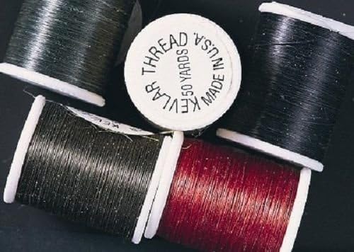 Veniard Kevlar Tying Thread 50 yard spool (KEVS)-Black