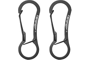 ‎TONIFE TONIFE Karabiner, Karabinerhaken aus Hochwertigem Edelstahl für Karabinerhaken Schlüsselanhänger, Snap Schnalle Feder Rucksack Verschlüsse