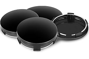 CUEMOON 4 sztuki osłon na felgi, dekielki do piasty OD 60mm ID 56mm, osłony na piasty, uniwersalne akcesoria tuningowe do samochodów, plastikowe osłony na piasty