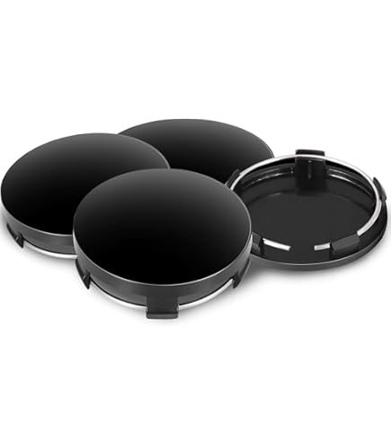 4 stuks naafdoppen 60 mm, universele naafdoppen van ABS (OD 60 mm / ID
