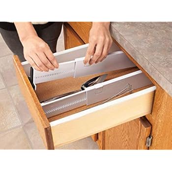 Tpcs 2 Pcs Plastic Expandable Cabinet Drawer Dividers Separators