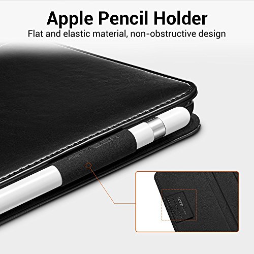 Neues iPad 9.7 2017 Hülle, ESR® Intelligent Bildserie Cover Unternehmen Stil Case PU Ledertasche mit Auto aufwachen / Schlaf Funktion Schutzhülle für Neue iPad 9.7 Zoll 2017 (Schwarz) - 4