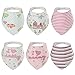Discoball Lovely Infant Baby and Toddler Bandana Drool Bibs (Girl Design Style 2)