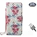 Price comparison product image Aireratze Galaxy S8 case,Galaxy S8 cover, [Wallet Case] Premium Soft PU Leather Notebook 3D Surface Design Case Stand Function ID Slot Slim Flip Protective Skin Cover for Samsung S8(Flower)+USB cable