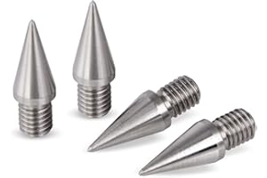 PrecisionGeek – M6 Lautsprecher-Spikes Ø10 mm × 20 mm, Edelstahl, CNC-gefräst, Vibrationsdämpfer für HiFi-Lautsprecher, Subwoofer, Soundbars & Racks – Set mit 4 Stück – Hergestellt in der EU