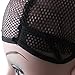 Nylon Hair Wig Weaving Cap Snood Net Stretch Mesh Liner Breathable With Ear Wings - Black