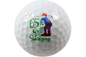Westmon Works 65th Birthday Golf Ball Present for Sixty Five Year Old Golfer
