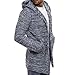 Produktbild Sannysis Herren Slim Fit Pullover Langarm Mantel Mens Hooded Solid Knit Trenchcoat Jacke Outwear Bluse Mittellange Strickjacke
