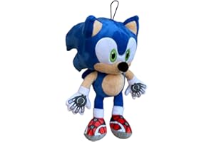 CARTOON Peluche Sonic Prime riccio supersonico morbido pupazzo gioco per bambini (30 cm)