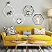 Produktbild bloatboy Eisen Hexagonal Grid Wandregal, Haushaltsregal Tischplatte Speicher Regal Kombination Hängende Geometrische Figur Dekoration (B)