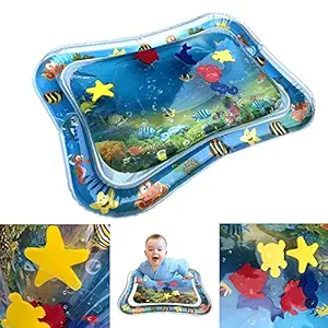 Bline Baby Kids Water Play Mat Toys Inflatable Tummy Time Leakproof Water Play Mat, Fun Activity Play Center Indoor and Outdoor Water Play Mat for Baby(Regular)