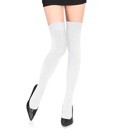 Calze Alla Marinera Overknees - Bianco E Blu A Righe Per Carnevale O Costume - Foto 4