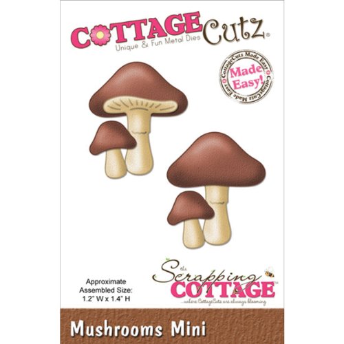 CottageCutz Mini Die-Mushrooms 1.2 x 1.4-inch