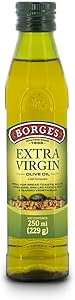 Borges Extra Virgin Olive Oil - 250 ml |Unrefined & Cold Pressed Oil|Packed in Spain |75% MUFA | Rich in Antioxidants | Ideal